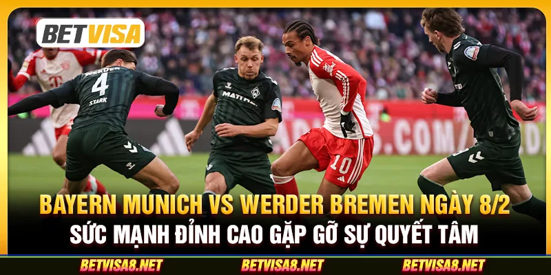 Bayern Munich vs Werder Bremen ngày 8/2: Sức mạnh đỉnh cao gặp gỡ sự quyết tâm